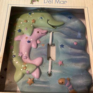 DEL MAR SWITCH PLATE  FOR LIGHT SWITCH DOLPHIN NEW